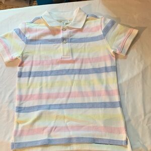 Janie and Jack Classic Blue and Pink Polo